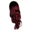 Sexy Women's Full Wigs Long Curly Wavy Wig - Wine Red