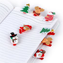 12pcs Cute Christmas Pattern Wooden Clips Clothespins Home Decor Kids Toy