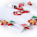 12pcs Cute Christmas Pattern Wooden Clips Clothespins Home Decor Kids Toy