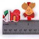 12pcs Cute Christmas Pattern Wooden Clips Clothespins Home Decor Kids Toy