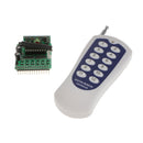 DC 12V 1CH RF 12-key Remote Control Switch ON/OFF Transmitter+ Receiver