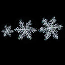 Plastic Snowflake Christmas Holiday Decoration Hanging Ornaments PACK OF 30PCS 11cm White