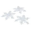 Plastic Snowflake Christmas Holiday Decoration Hanging Ornaments PACK OF 30PCS 11cm White