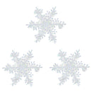 Plastic Snowflake Christmas Holiday Decoration Hanging Ornaments PACK OF 30PCS 11cm White