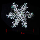 Plastic Snowflake Christmas Holiday Decoration Hanging Ornaments PACK OF 30PCS 11cm White