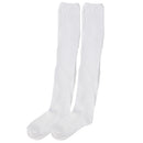 Women Casual Workout Boots Wear Bubble Loose Leg Warmer Slouch Socks Winter Stockings 1 Pair White 47inch