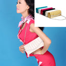 Set Of Women Fashionable Glossy Satin Rose Flower Handbag Purse Clutch With Chain Party Bridal Club Accessory Gold