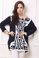 Women Girls Ladies Fashionable O-Neck Above Knee Mini Short-Sleeve Summer T-shirt Dress Dark Blue