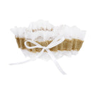 Jute Burlap Lace Garter Rustic Country Theme Wedding Bridal Hens Night Party