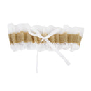 Jute Burlap Lace Garter Rustic Country Theme Wedding Bridal Hens Night Party