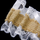 Jute Burlap Lace Garter Rustic Country Theme Wedding Bridal Hens Night Party
