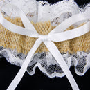 Jute Burlap Lace Garter Rustic Country Theme Wedding Bridal Hens Night Party