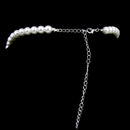 Vintage Long Pendant Style Rhinestone Faux Pearl Necklace Earrings Set Wedding Party Supplies