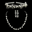 Women Girls Ladies Fashionable Crystal Faux Pearls Headband Tiara Crown Wedding Bridal Party Supplies