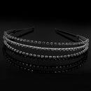 Women Girls Ladies Three Rows Rhinestone Tiara Hairband Wedding Party Supplies