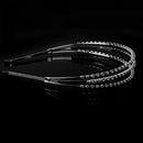 Women Girls Ladies Three Rows Rhinestone Tiara Hairband Wedding Party Supplies