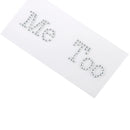 Cute Fashionable Rhinestone Me Too Shoe Sticker Wedding Birthday Party Ornaments