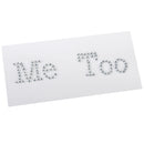 Cute Fashionable Rhinestone Me Too Shoe Sticker Wedding Birthday Party Ornaments