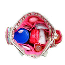 Set Of Baby Toddler Big Bag + Small Bag + Diaper Changing Pad + Bottle Holder Bag + Trolley Lanyard Red