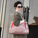 Set Of Baby Toddler Big Bag + Small Bag + Diaper Changing Pad + Bottle Holder Bag + Trolley Lanyard Red