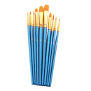 10pcs Assorted Size Paint Brushes for Artist Painting Hobby Models Craft professional