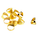 10 Sewing Quilting Metal Thimble Ring ADJUSTABLE DIY Craft Finger Protector