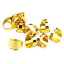 10 Sewing Quilting Metal Thimble Ring ADJUSTABLE DIY Craft Finger Protector