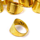 10 Sewing Quilting Metal Thimble Ring ADJUSTABLE DIY Craft Finger Protector