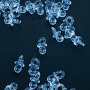 50pcs Mini Blue Pacifiers Baby Shower Favor For Party Decoration Bag Filler