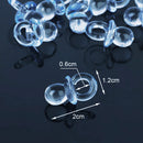 50pcs Mini Blue Pacifiers Baby Shower Favor For Party Decoration Bag Filler