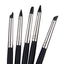 Flexible Clay Sculpting Clay Shaping Pen Scraping Art Craft Tool Pack Of 5PCS Black