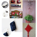 40 Pieces/Set A Box of Home Picture Photo Frame Hanging Hooks Seamless Invisible Nail Hangers White