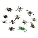 Hard Plastic 12 Pieces Various Insect Animals Model Colorful Display Figures Kid Toys Tools Funny Education