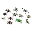 Hard Plastic 12 Pieces Various Insect Animals Model Colorful Display Figures Kid Toys Tools Funny Education