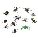 Hard Plastic 12 Pieces Various Insect Animals Model Colorful Display Figures Kid Toys Tools Funny Education