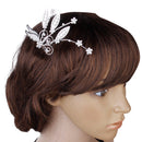 Women Girls Ladies Fashionable Flower Crystal Rhinestone Hair Comb Hair Accessory Wedding Party Supplies
