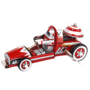 Vintage Racing Car Model Tin Toy Collectible Gift With Wind Up Key Kids Educational Mobility Developmental Toy Gift Red