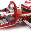 Vintage Racing Car Model Tin Toy Collectible Gift With Wind Up Key Kids Educational Mobility Developmental Toy Gift Red