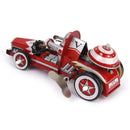 Vintage Racing Car Model Tin Toy Collectible Gift With Wind Up Key Kids Educational Mobility Developmental Toy Gift Red