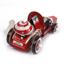 Vintage Racing Car Model Tin Toy Collectible Gift With Wind Up Key Kids Educational Mobility Developmental Toy Gift Red