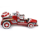 Vintage Racing Car Model Tin Toy Collectible Gift With Wind Up Key Kids Educational Mobility Developmental Toy Gift Red