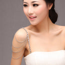 Bridal Wedding Prom Dress Beaded Rhinestone Bra Straps One Pair