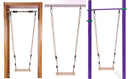 Birch Wood Outdoor Swing Set Seat with Rope