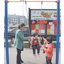 Portable Heavy Duty Plastic Garden Swing Seat Set Tree Outdoor with Rope