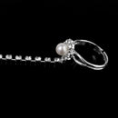 Women Girls Ladies Pearl Rhinestone Bangle Bracelet With Ring Cuff Chain Wedding Party Supplies
