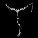 Women Girls Ladies Pearl Rhinestone Bangle Bracelet With Ring Cuff Chain Wedding Party Supplies