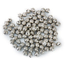 100 Antique Tibetan Silver Charms Spacer Beads DIY Jewelry Bracelet Findings