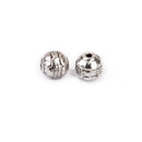100 Antique Tibetan Silver Charms Spacer Beads DIY Jewelry Bracelet Findings