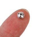 100 Antique Tibetan Silver Charms Spacer Beads DIY Jewelry Bracelet Findings