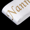 Satin Ribbon Nanny To Be Writing Sash Baby Shower Party Supplies
